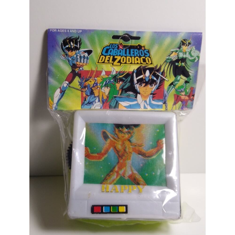 Vintage Los Caballeros del Zodiaco Flip Toy Saint Seiya Lenticular Viewer 1980s